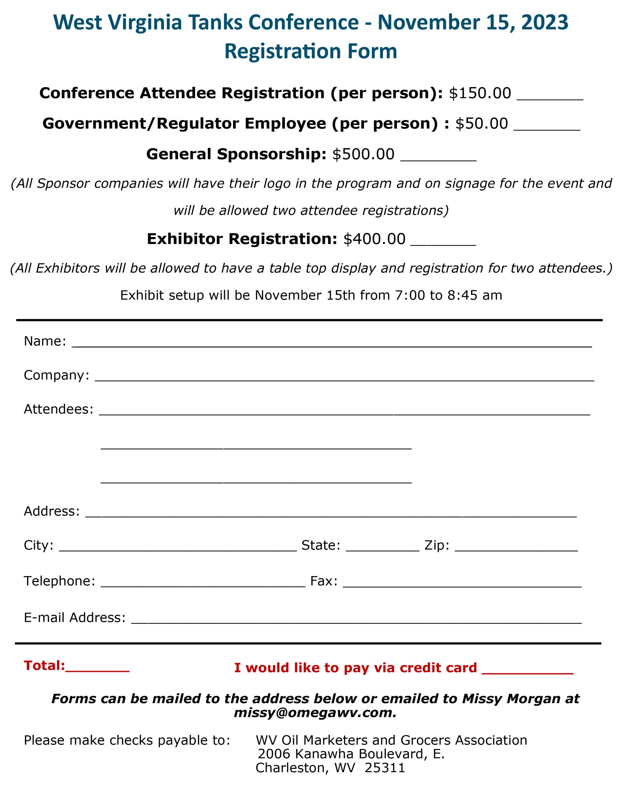 WV Tanks Conference Registration Form 2022.pub